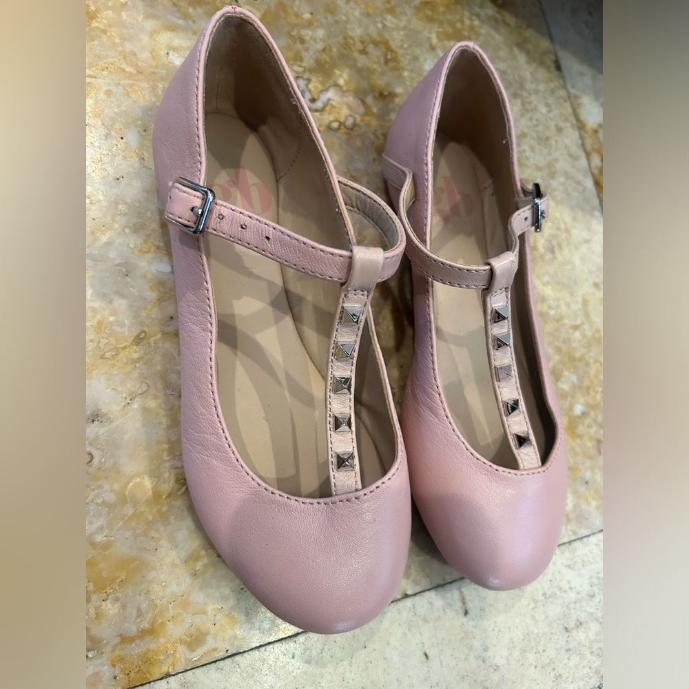 Go girl pink ballet flats with studs size 13